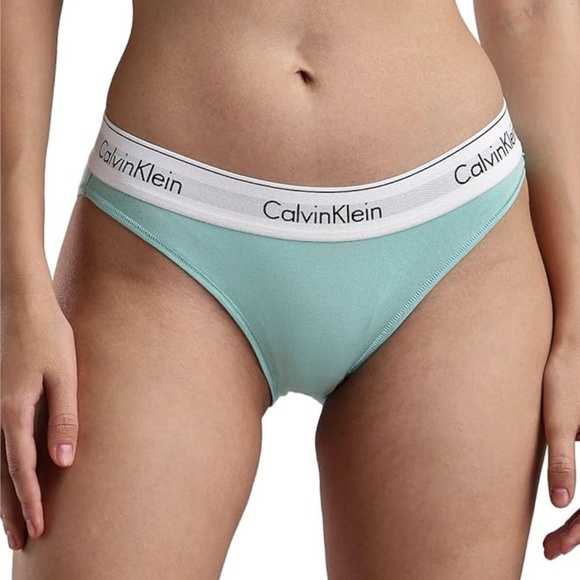 CALVIN KLEIN Modern Cotton Stretch Bikini Briefs Beau Blue Size Medium - Picture 1 of 12
